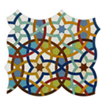 Mosaic House Moroccan tile Ibiza LG 1-2-23-5-15-8-12-11-7 Sample White,   Light Blue,   Lime Green,   Red,   Ochre,   Beige,   Light Green,   Cobalt Blue,   Turquoise,    solid zellige, mosaic, zellij, field, pattern, glaze, traditional, intricate 